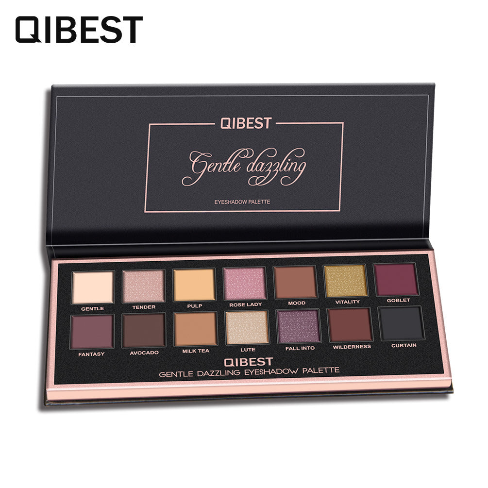 14-Color Eyeshadow Palette for Everyday Soft Glam