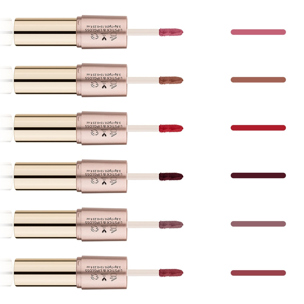 2-in-1 Matte Lipstick & Liquid Lipstick, 12 Shades