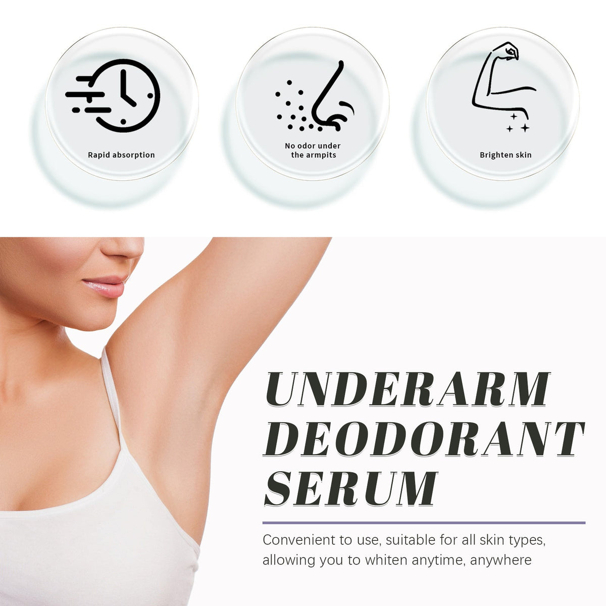 Underarm Whitening Cream with Niacinamide - 7-Day Brightening