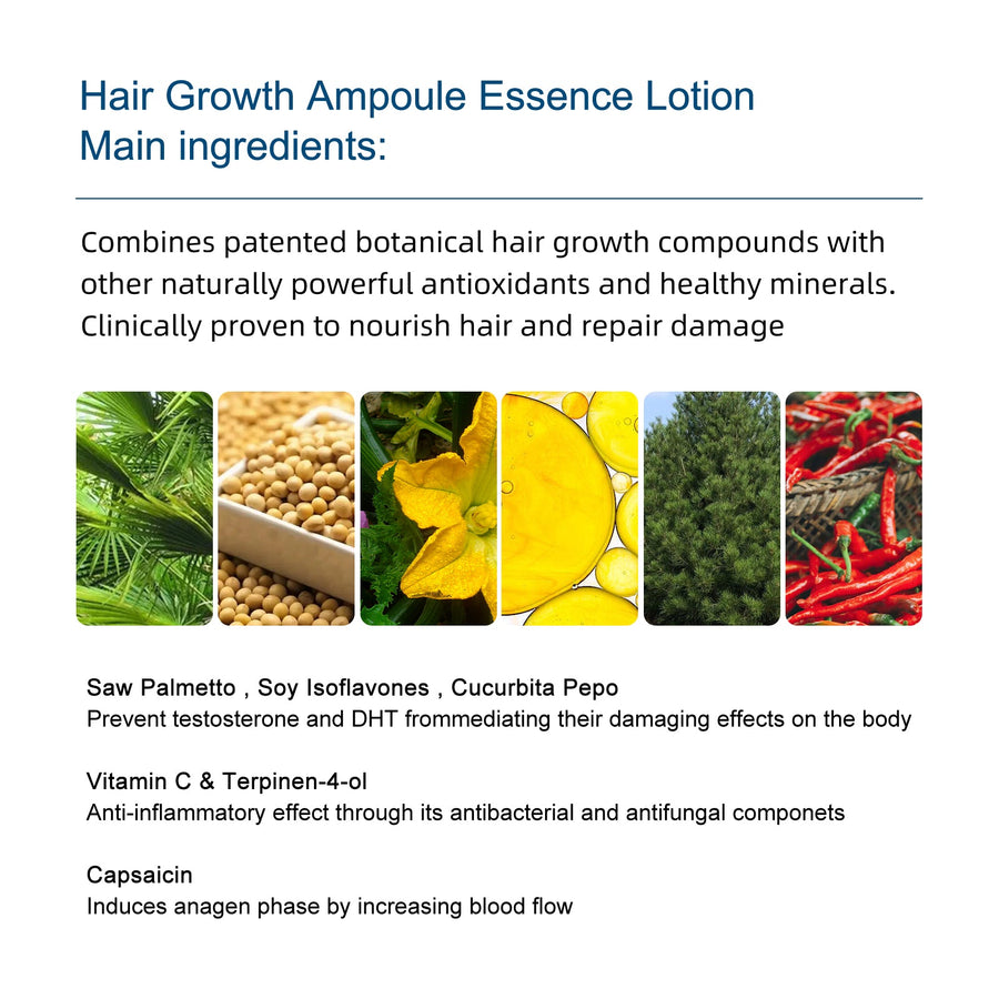 Hair Growth Ampoule Serum for Fuller-Looking Hair