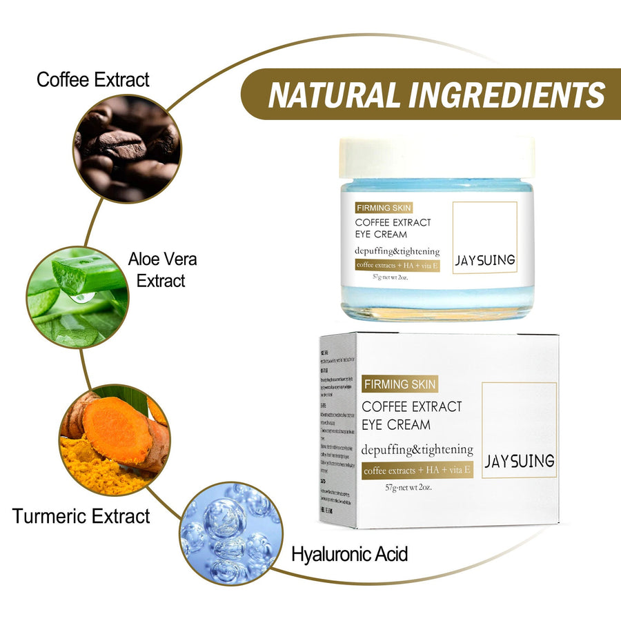 Coffee Eye Cream for Puffiness, Dark Circles & Lines