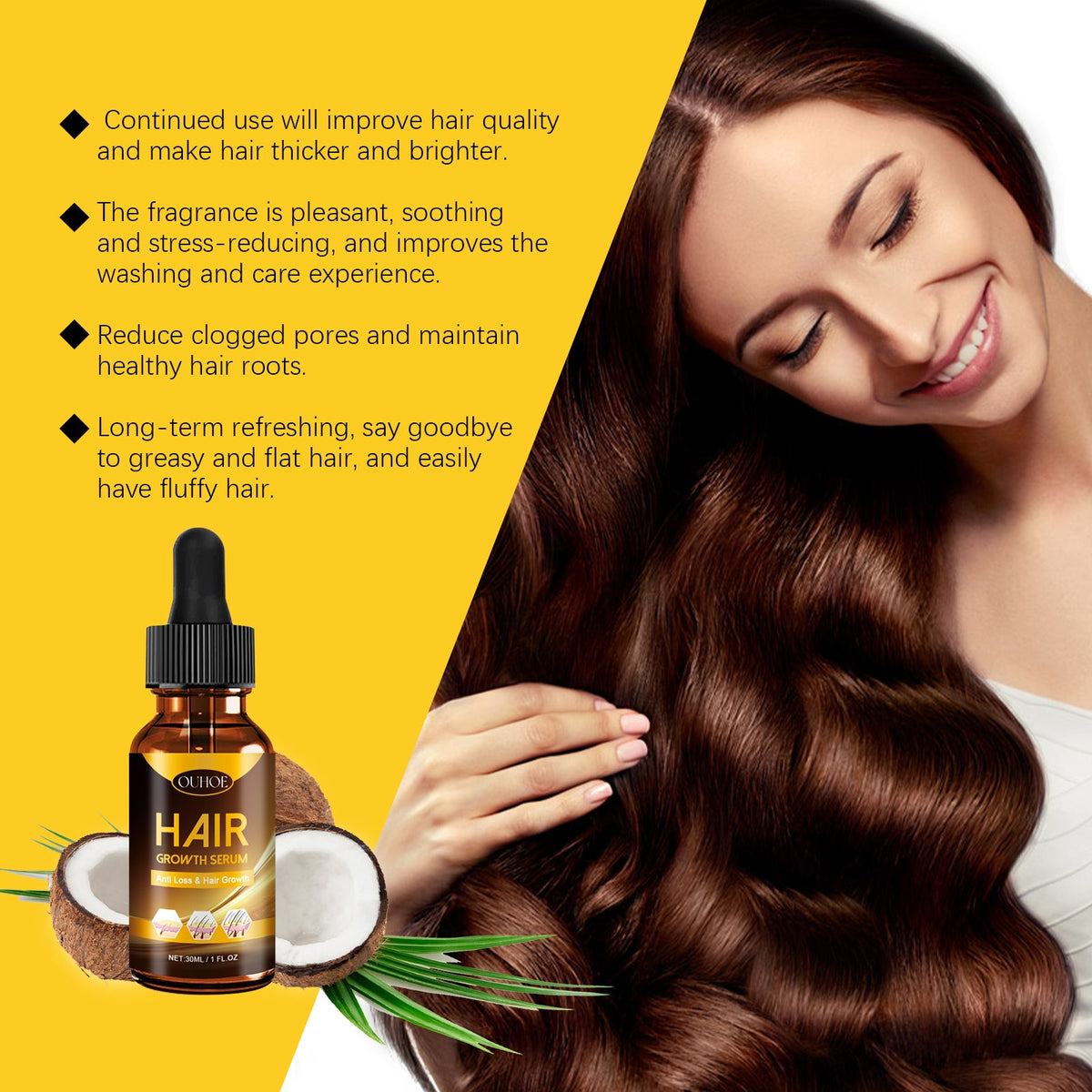 Hair Growth Serum for Nourished, Healthier-Looking Roots