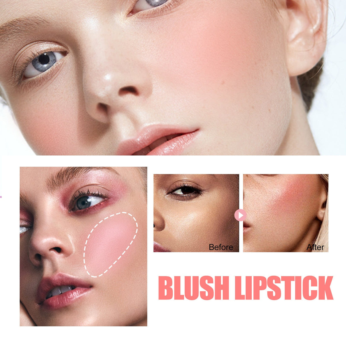 Jelly Blush Stick: Buildable Color for Lips & Cheeks