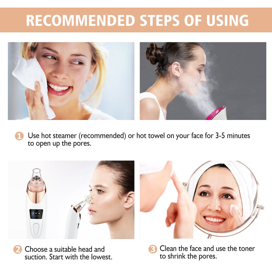 Blackhead Remover Vacuum for Clearer-Looking Pores
