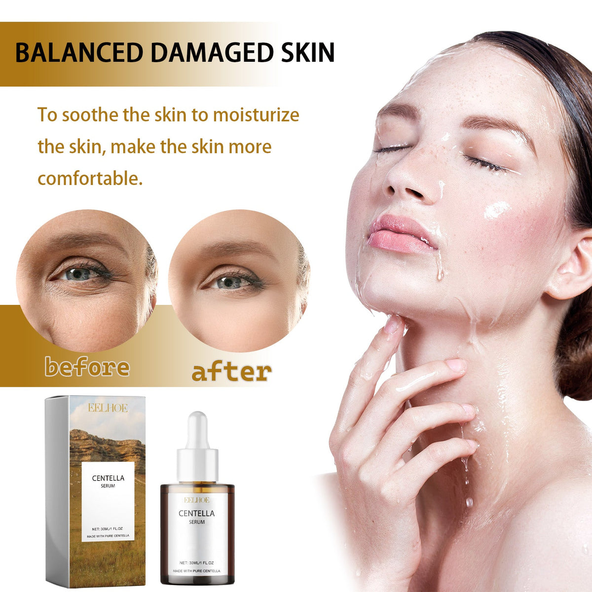 Centella Serum for Dry Skin - Intensive Hydrating Essence
