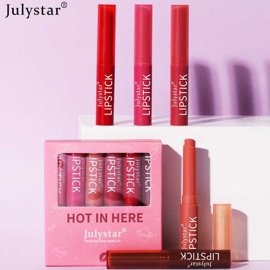 Matte Lipstick Set: Six Shades for Easy Everyday Color