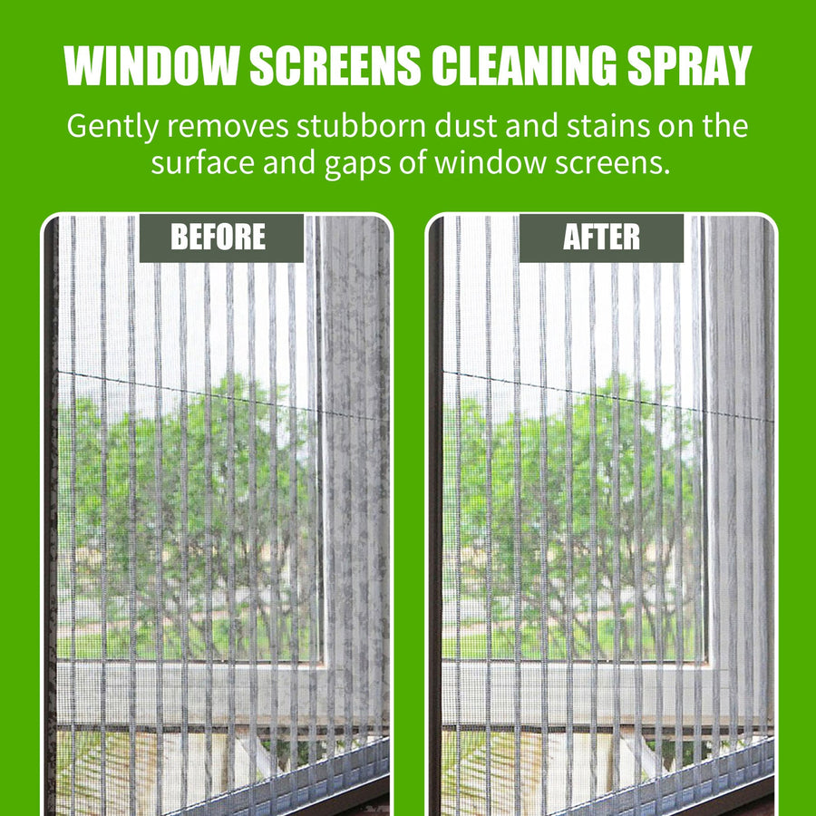 Window Cleaning Foam Spray for Streak-Free Glass & Screens