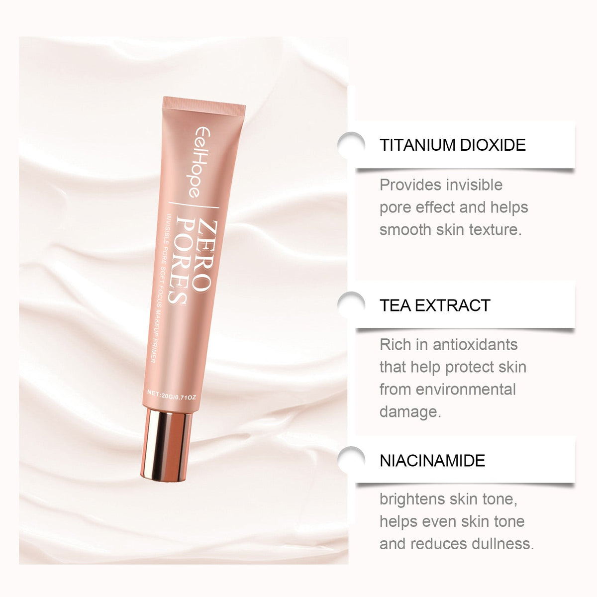 Hyaluronic Acid Makeup Primer for Smooth Radiance