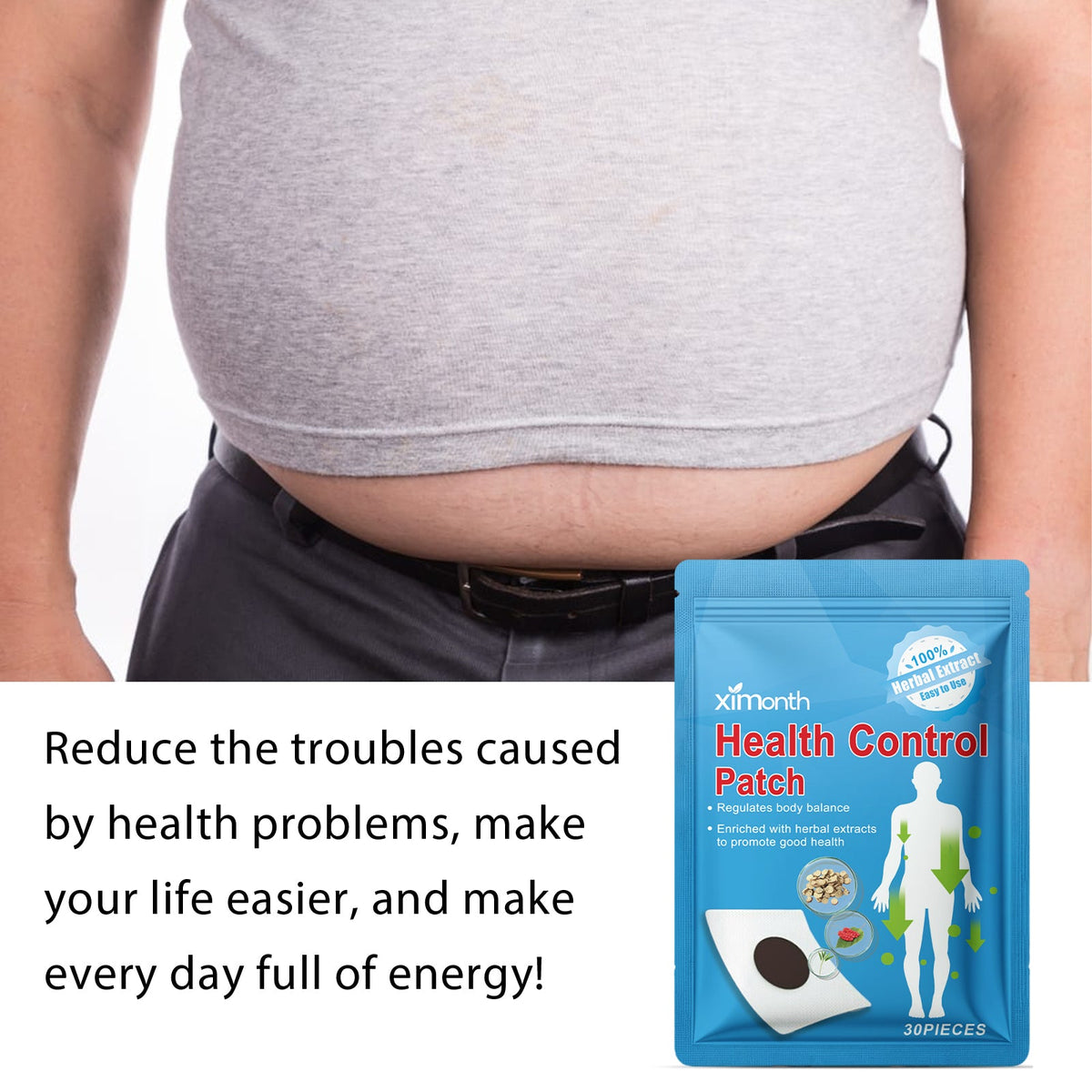 Herbal Wellness Patches for Body Balance & Comfort