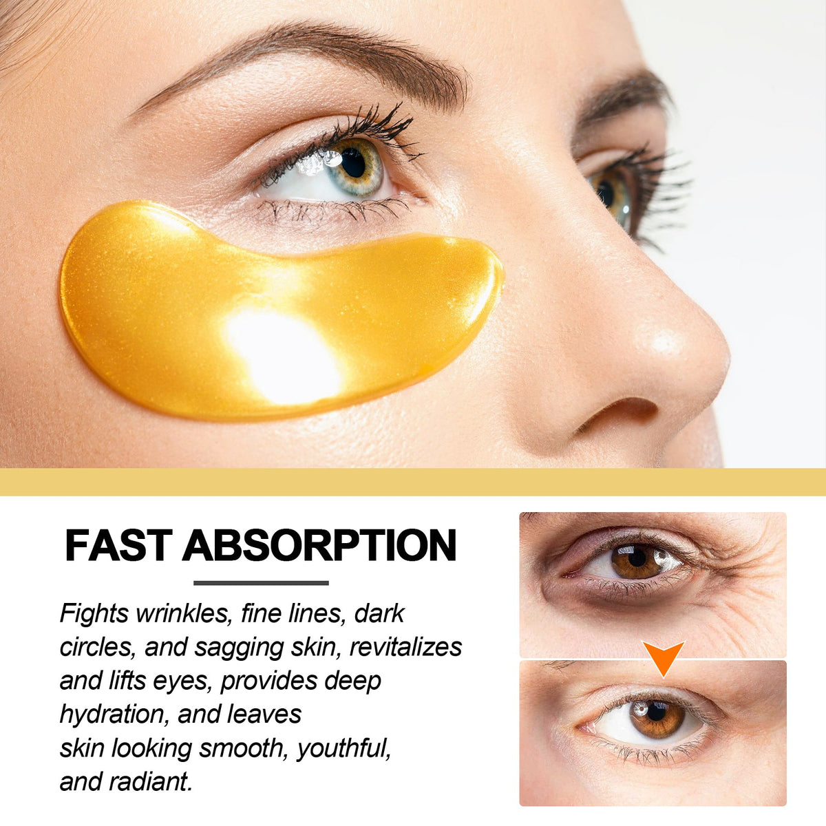 Crystal Collagen Eye Mask for Fine Lines & Puffiness