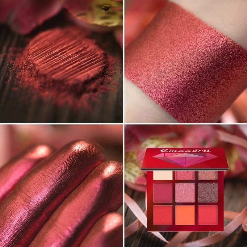 9-Color Eyeshadow Palette for Bold, Colorful Looks