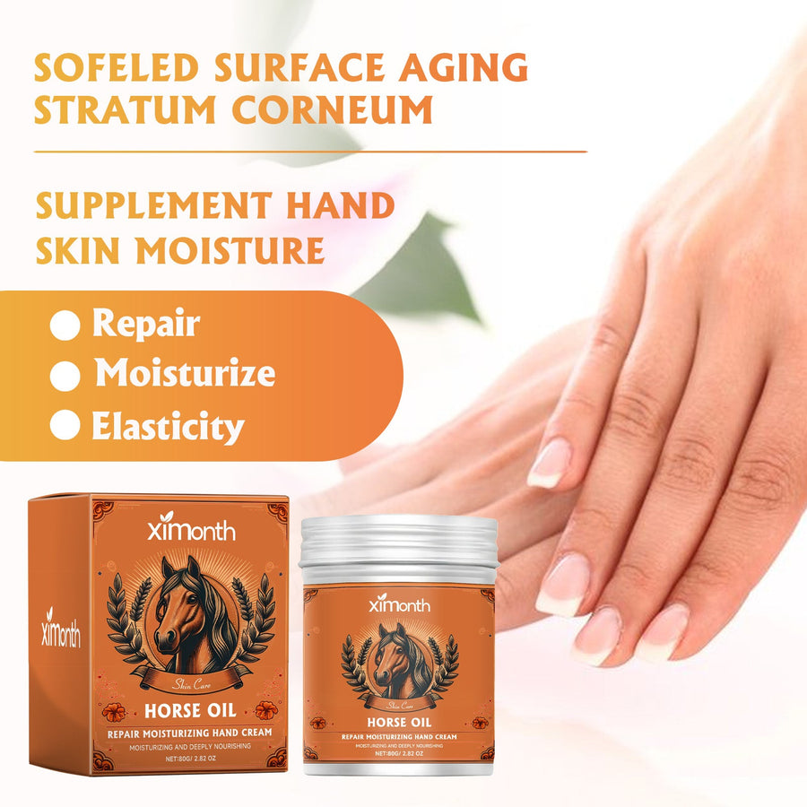 Horse Oil Hand Cream for Cracked, Dry Winter Hands