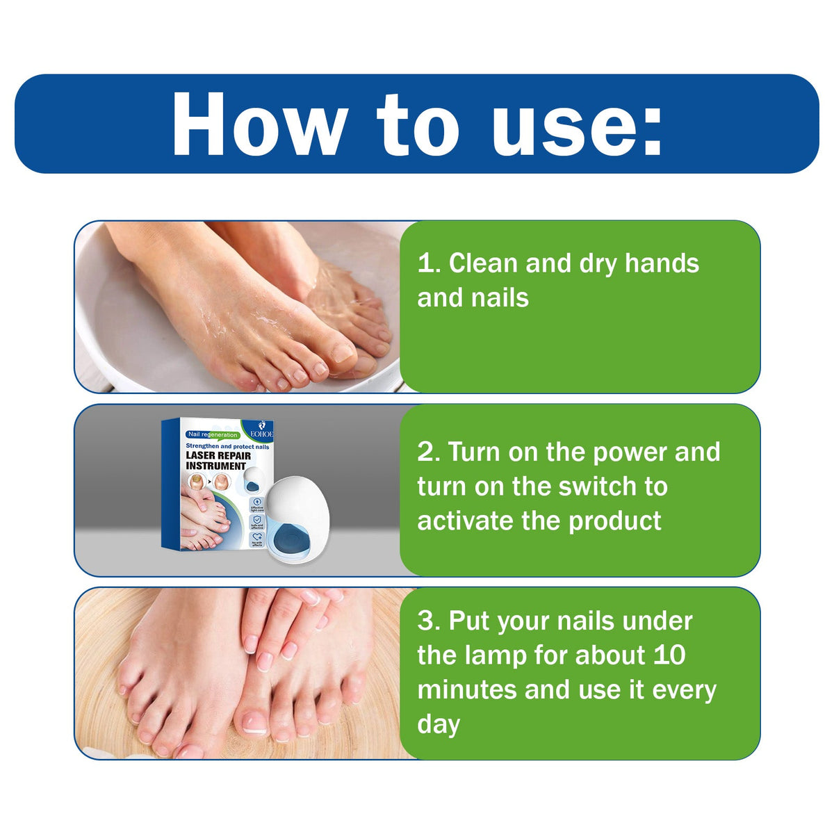 EOHOE Laser Nail Device for Fungal Nail Care at Home