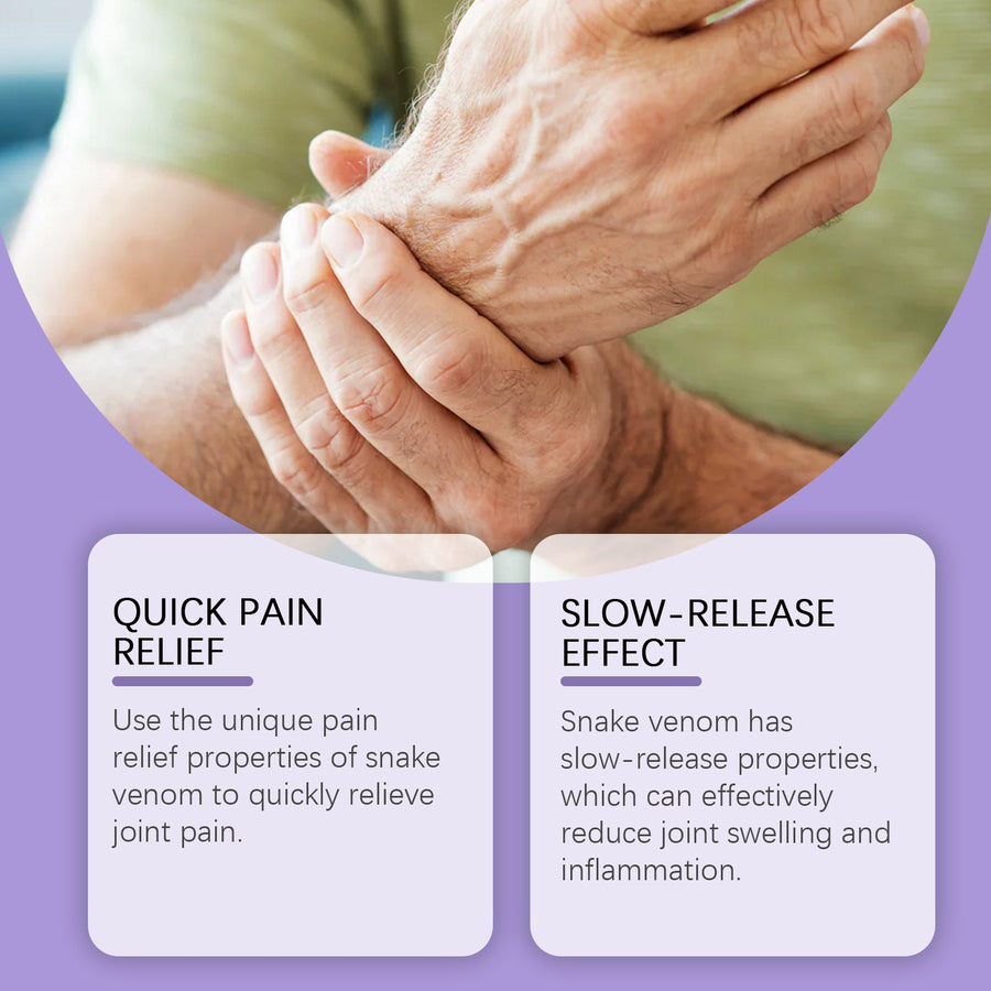 Snake Venom Joint Pain Gel – FDA-Certified Relief in 3-6 Weeks