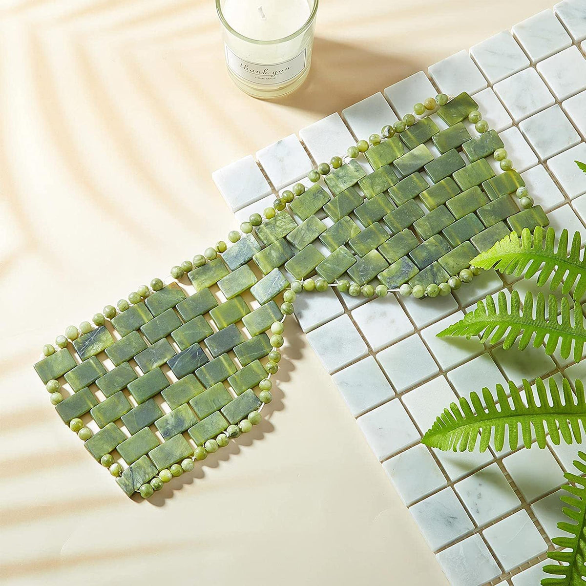 Jade Eye Mask for Cooling Spa-Like Eye Care Ritual