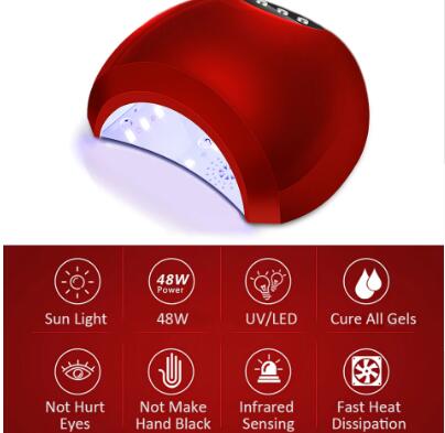 UV LED Gel Nail Lamp — Fast 10-Second Cure with Comfort