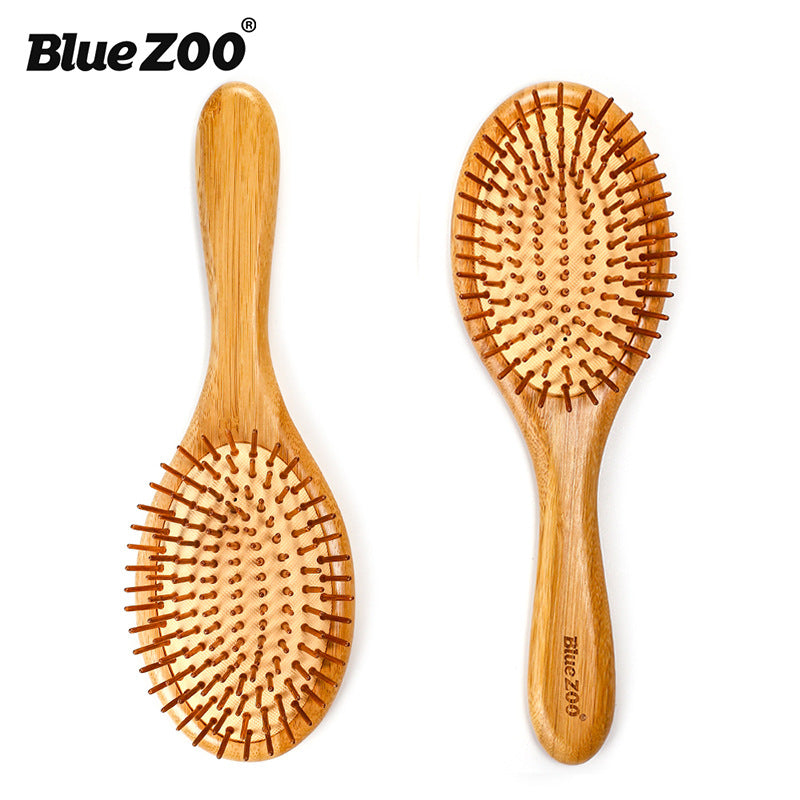 Bamboo Air Cushion Massage Comb — Detangles & Soothes Scalp