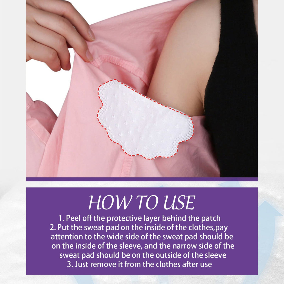 Underarm Sweat Pads for Dry, Mark-Free Clothing Days