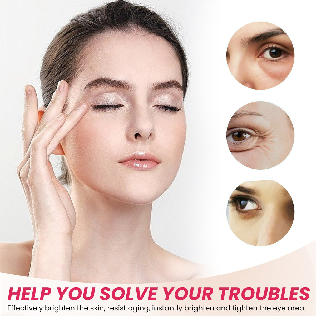 24K Gold Eye Cream for Dark Circles & Puffiness