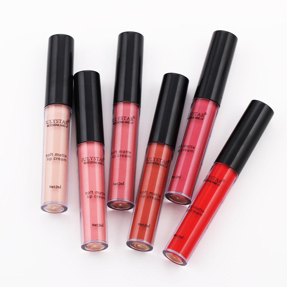 Soft Matte Lip Glaze Set: Six Versatile Lip Shades