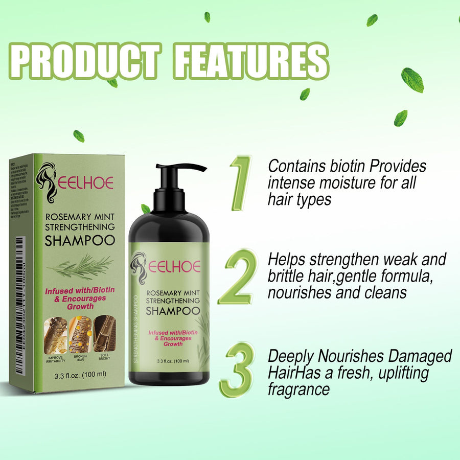 Rosemary Mint Biotin Shampoo for Dry, Weak-Looking Hair