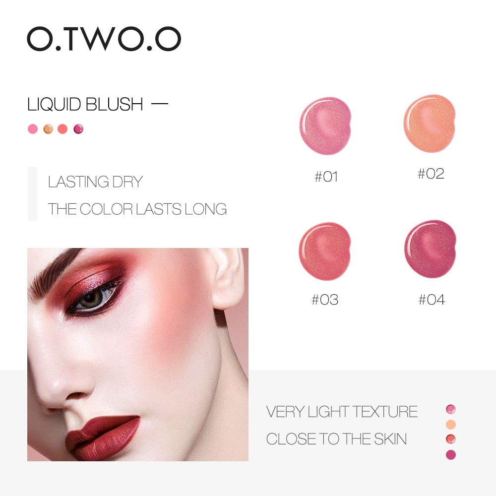 O.TWO.O Liquid Blush - Buildable Natural Cheek Color