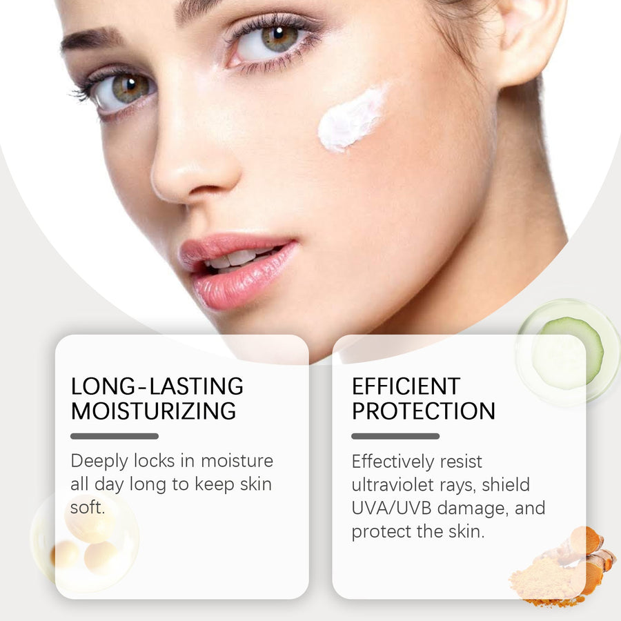 SPF50+ Moisturizing Sunscreen Cream with Rice Extract