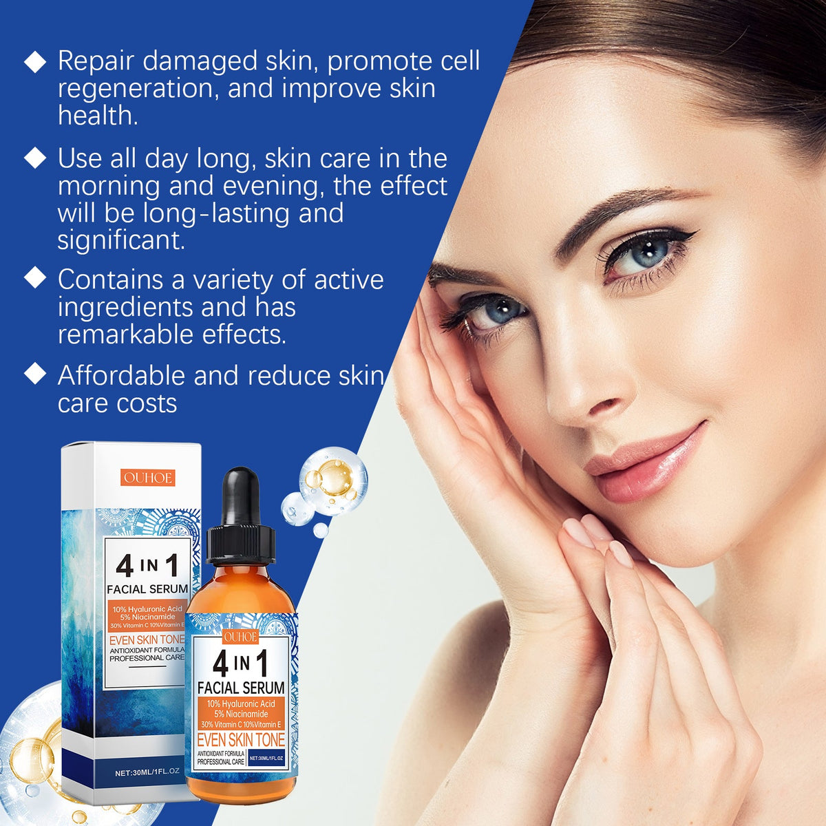 Vitamin C Serum 30% with Niacinamide & Hyaluronic Acid