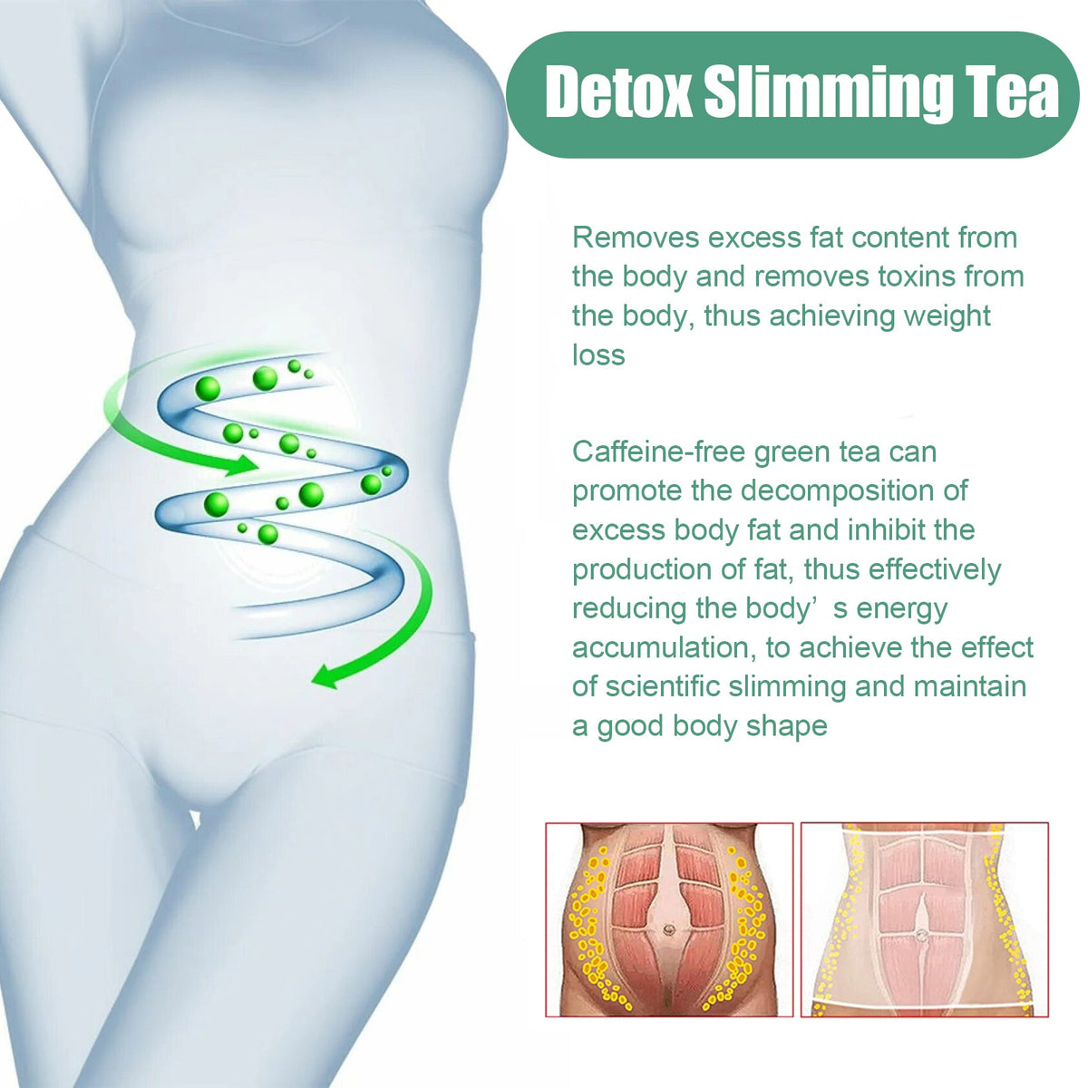 Detox Slimming Tea With 7 Pyramid Tea Balls