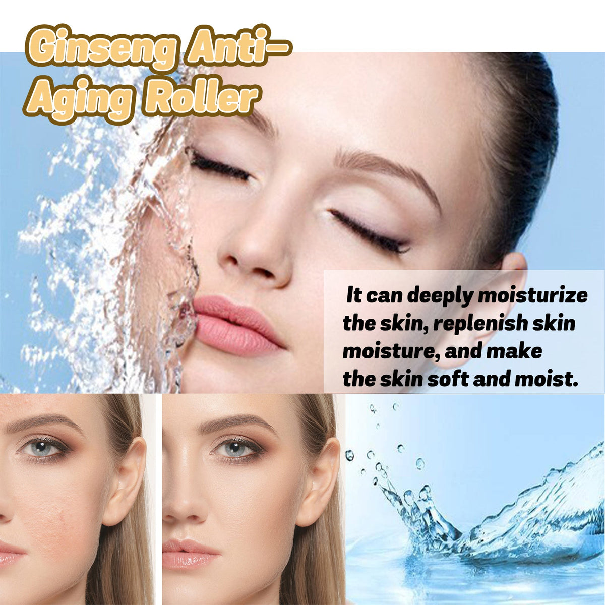 Ginseng Anti-Aging Roller for Fine Lines & Crow's Feet