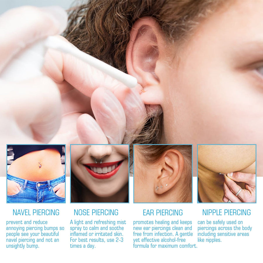 Piercing Aftercare Spray — Prevent Infection & Soothe Pain