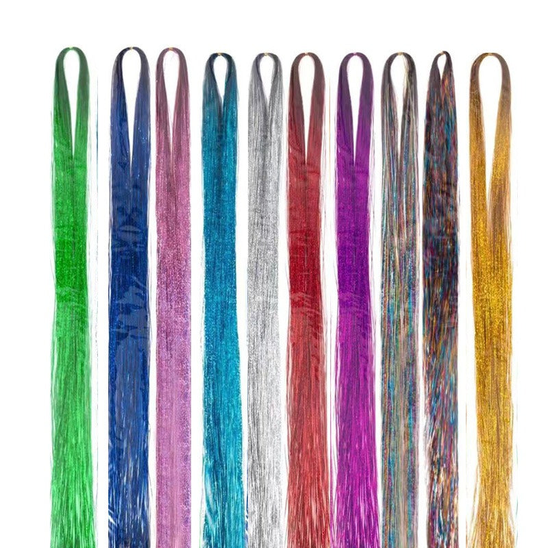 Silk Stripe Hair Extension — Instant Holographic Color, 100cm