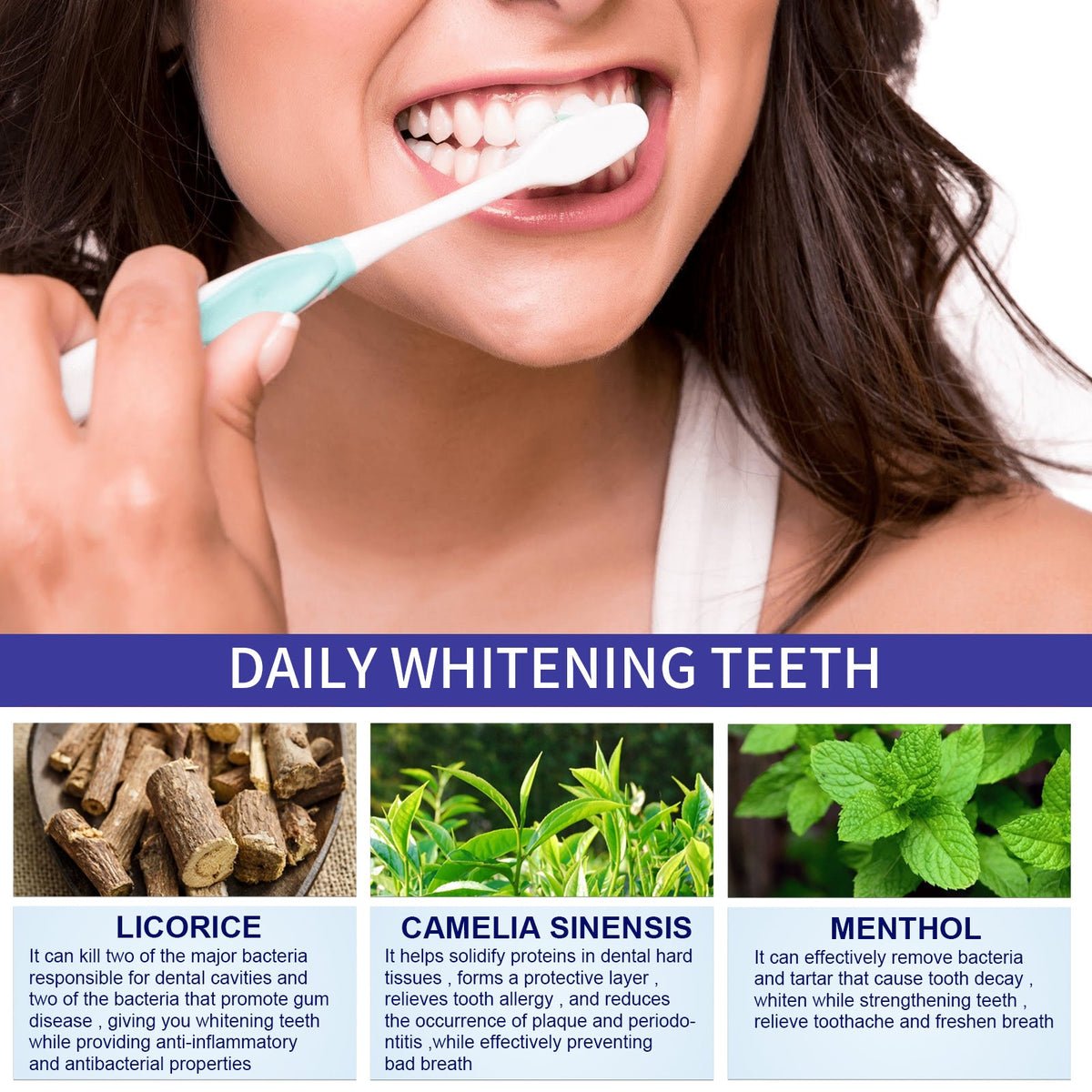 Whitening Mousse Toothpaste, Oral Cleaning Odor Tartar Teeth