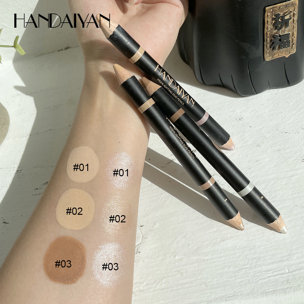 Dual-Ended Eyebrow Pencil & Brow Bone Highlighter