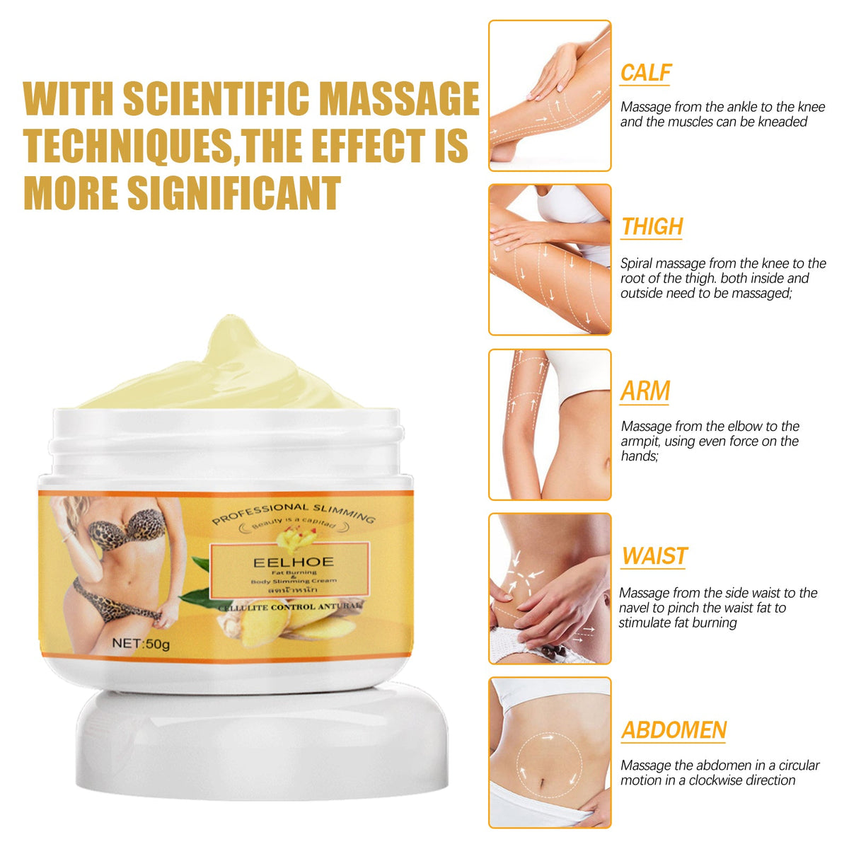 Ginger Slimming Cream for Cellulite & Body Contouring