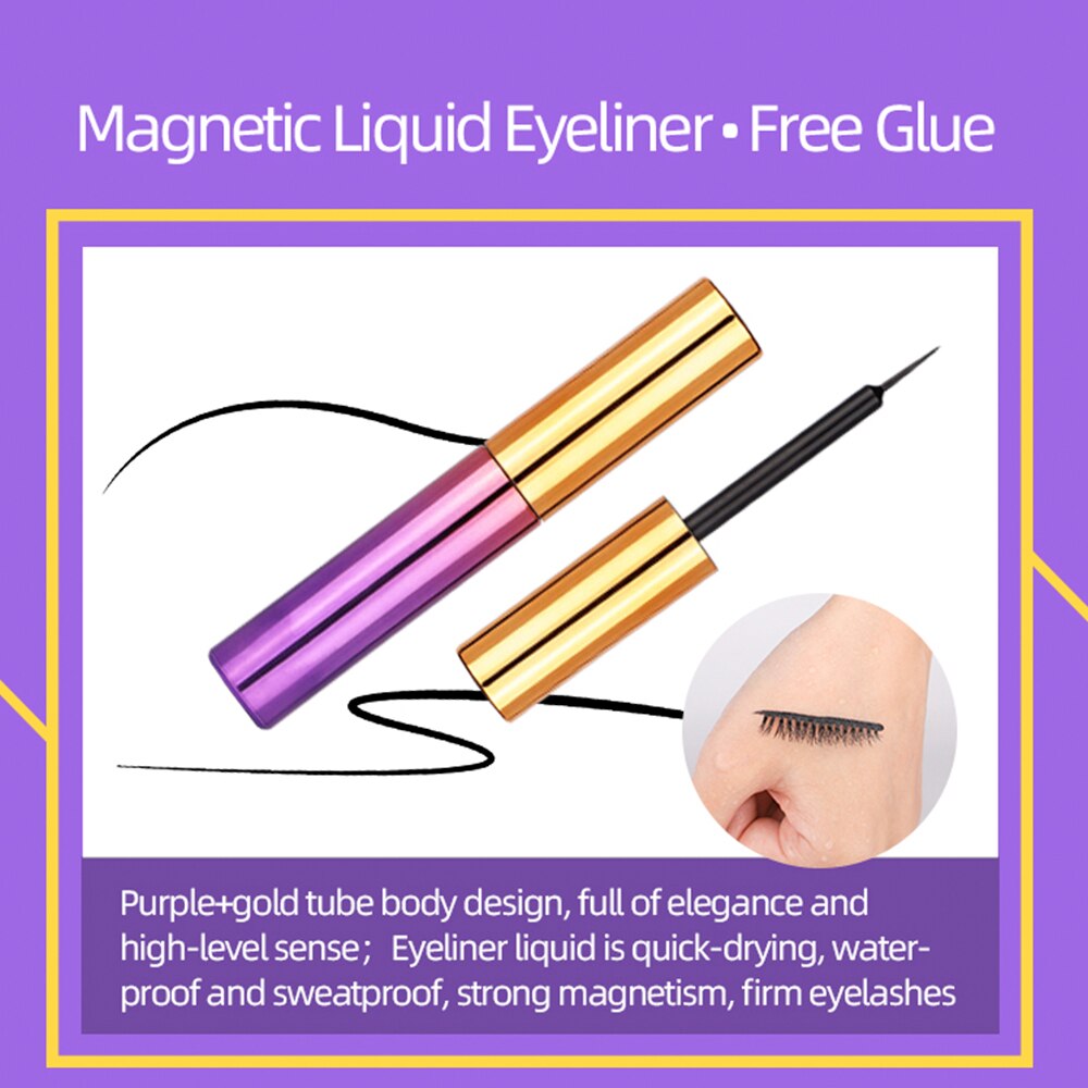 Magnetic Eyelashes Set for Glue-Free Dramatic Volume