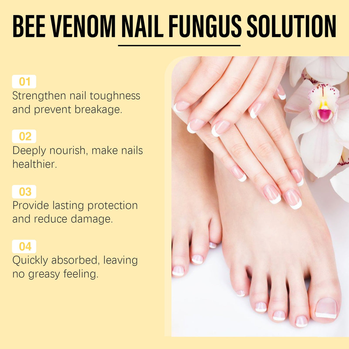 Bee Venom Nail Essence for Discolored Brittle Nails