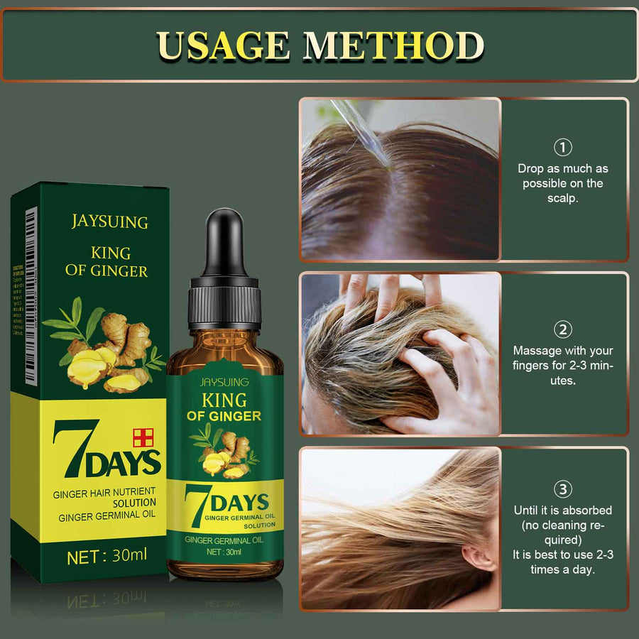 Ginger Hair Oil for Nourished, Softer-Looking Hair