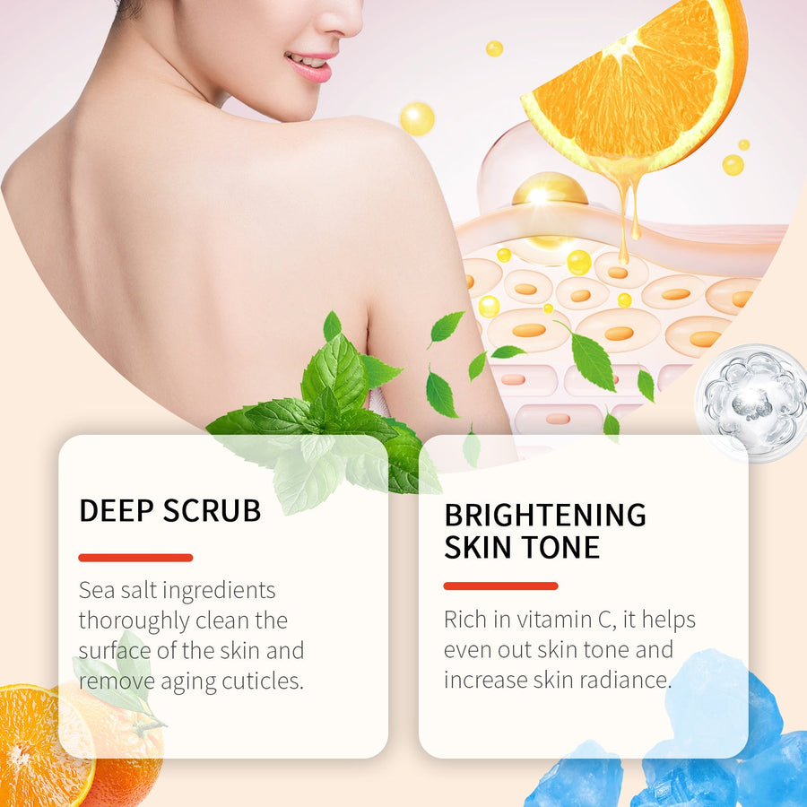 Orange Vitamin C Body Scrub for Sensitive Skin