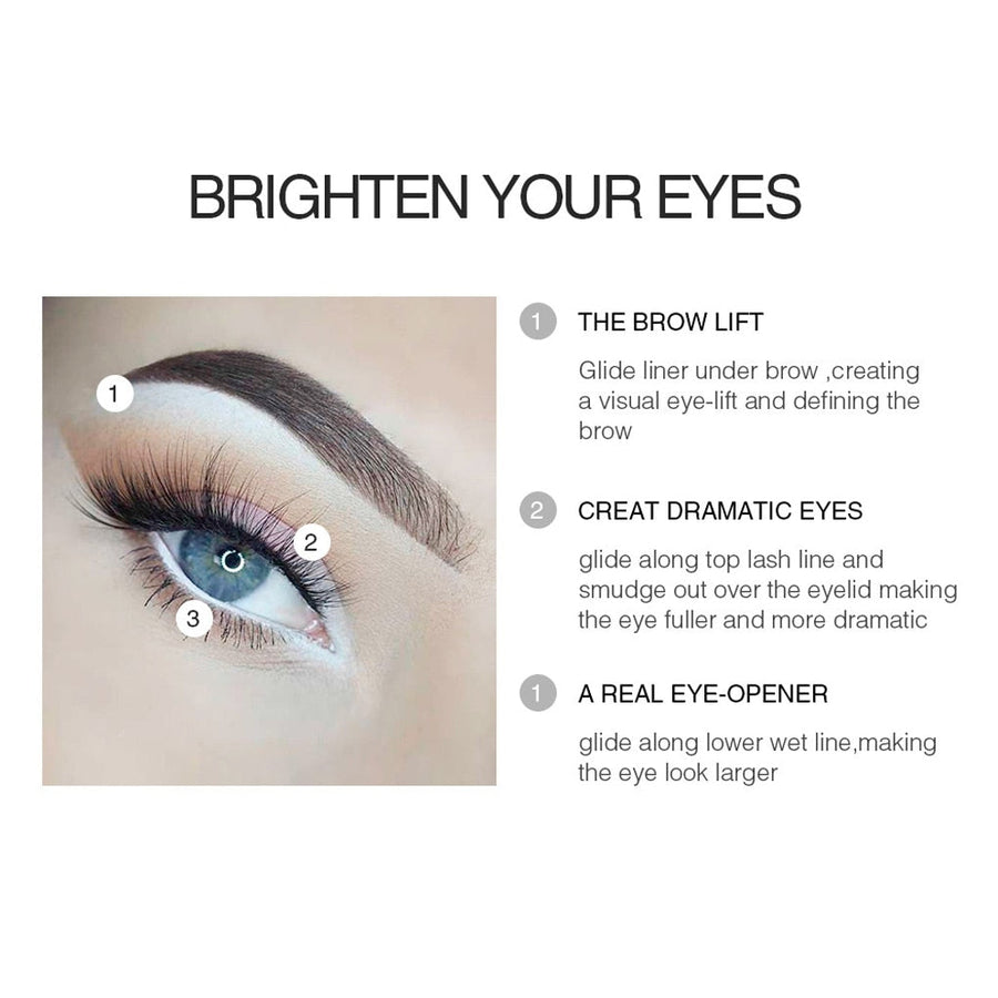 12-Piece Eyeliner Pencil Set for Soft, Lasting Definition