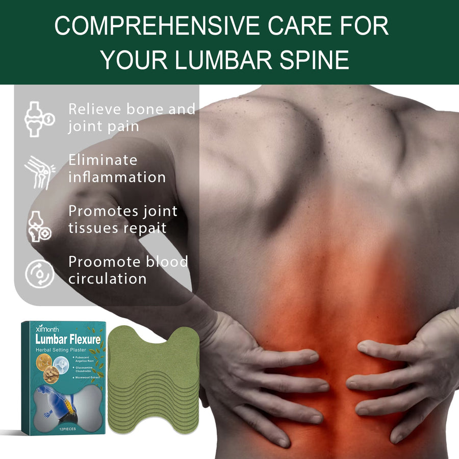 Herbal Lumbar Plaster – Contoured Lower Back Pain Relief