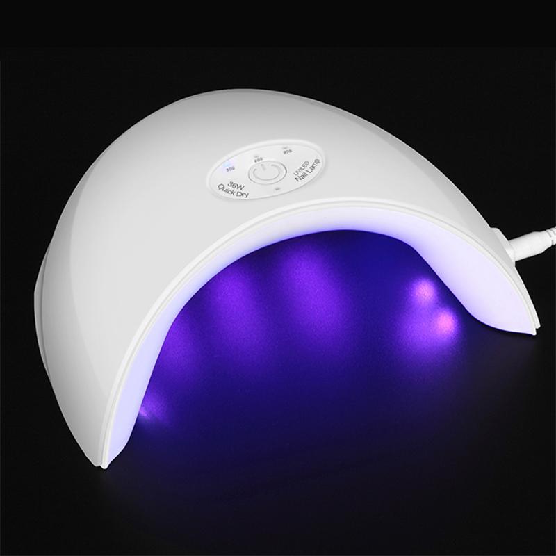36W UV LED Nail Lamp — Salon-Quality Gel Curing in 90s