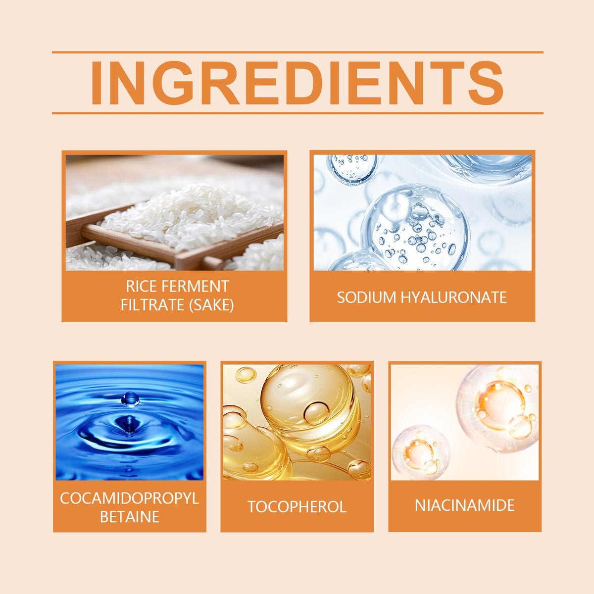 Rice Water Facial Cleanser With Niacinamide Hydration