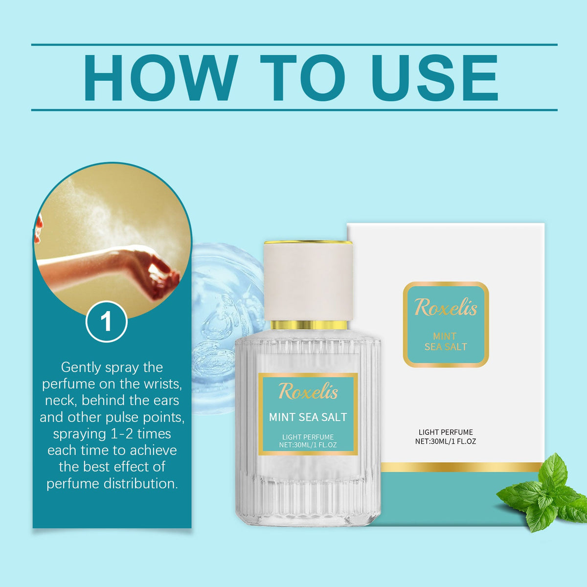 Mint Sea Salt Perfume – Fresh Long-Lasting Fragrance