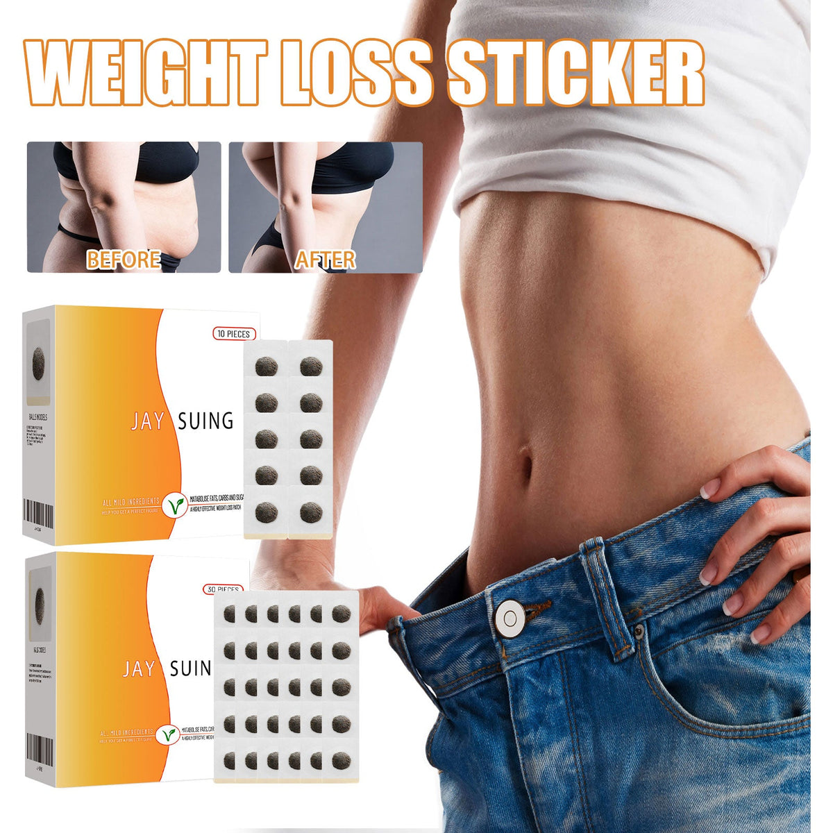 Lazy Body Sculpting Patches for Belly and Thigh Toning