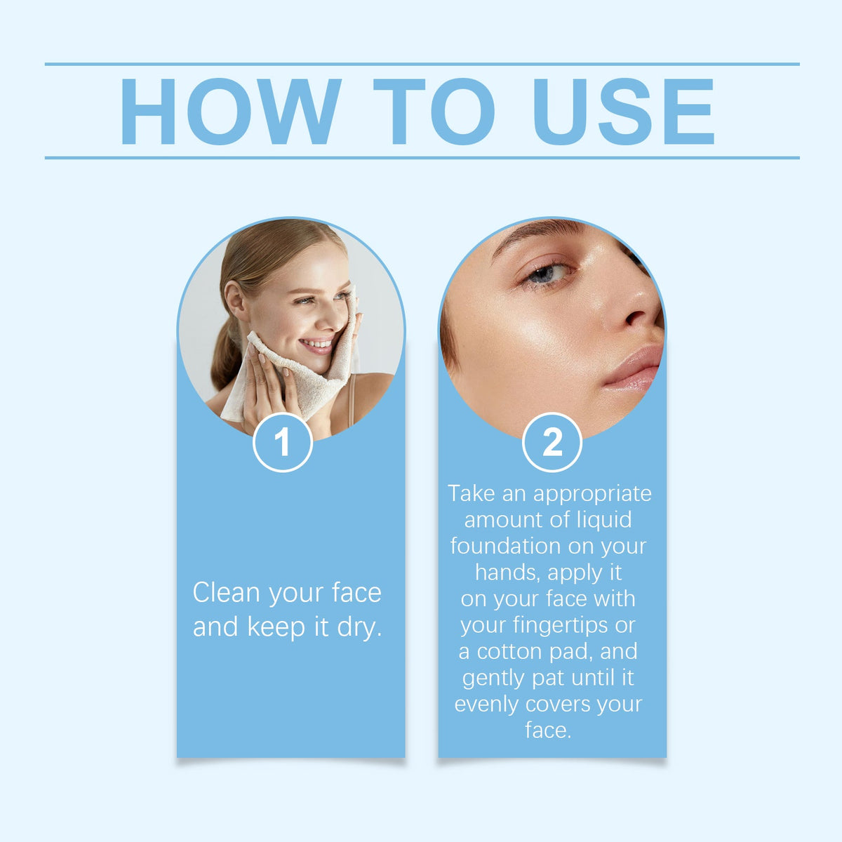 Lightweight Liquid Foundation for Hydrated Natural Makeup