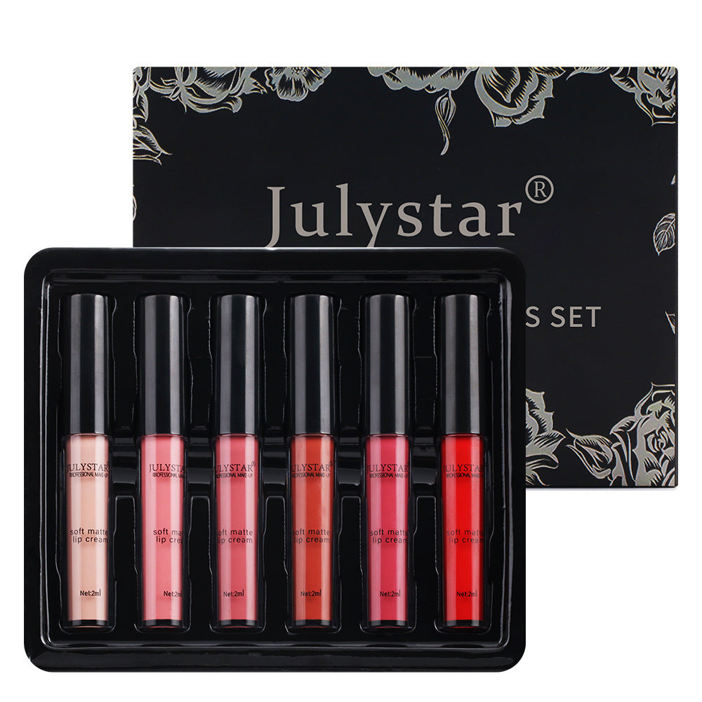 Soft Matte Lip Glaze Set: Six Versatile Lip Shades
