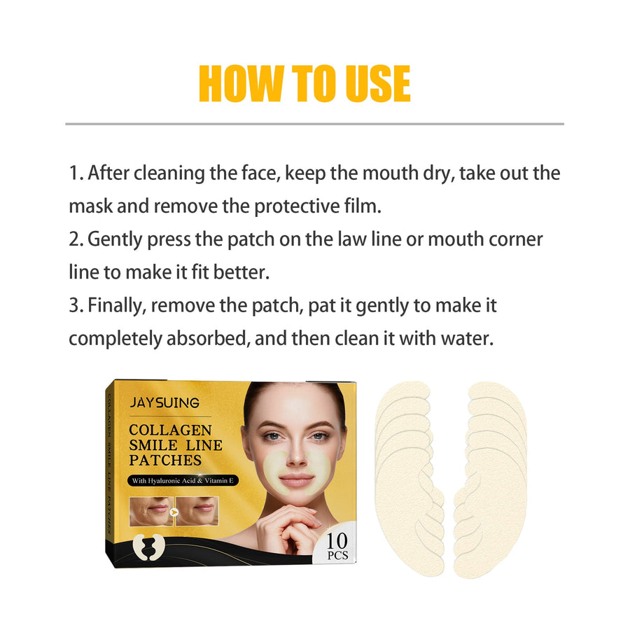 Collagen Smile Line Patches for Smoother-Looking Skin