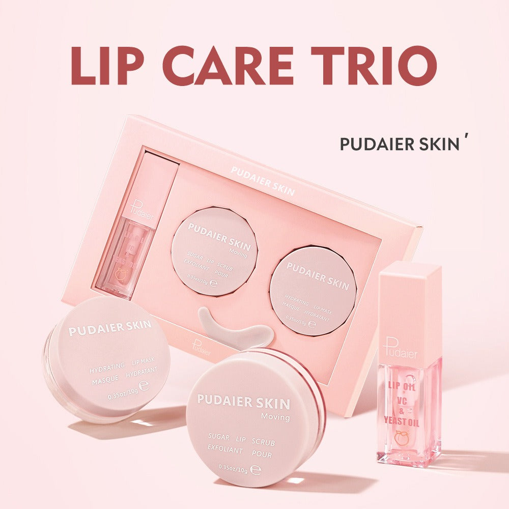 Lip Care Set for Smoother, Hydrated, Glossy-Looking Lips