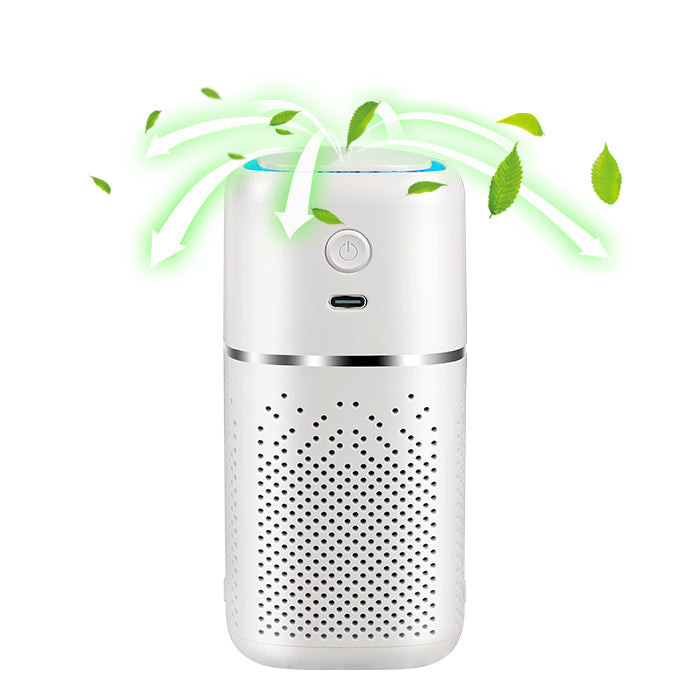 Car Air Purifier with UV-C & HEPA — Removes Smoke & Dust